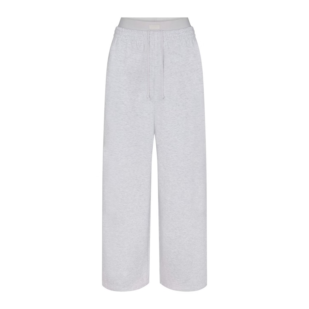 SKIMS NWT Cotton Fleece Oversized Double Waistband Pant 4X